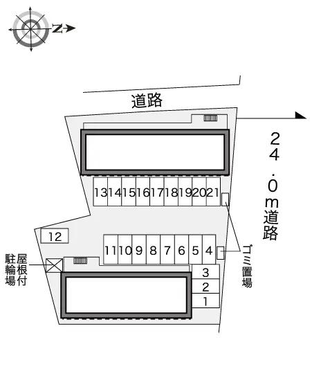 ★手数料０円★函館市金堀町　月極駐車場（LP）